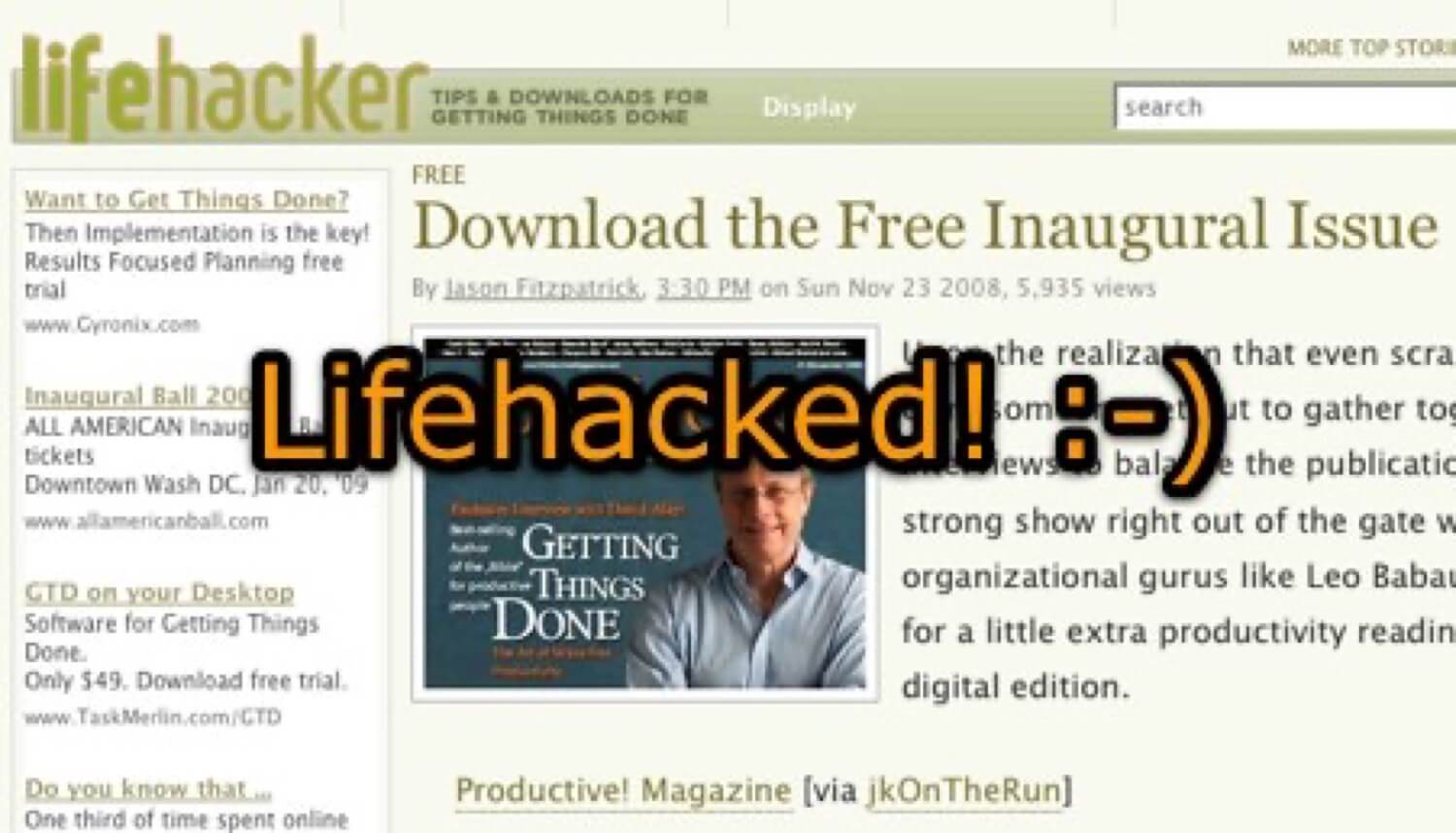 We’ve been Lifehacked… and it feels great!